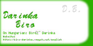 darinka biro business card